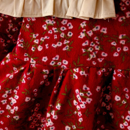 Flower Collar Bow Dress