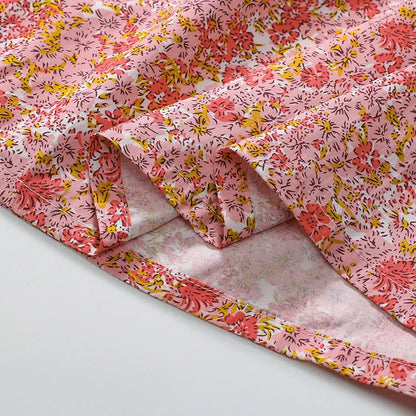 Peach 100% Cotton Summer Dress