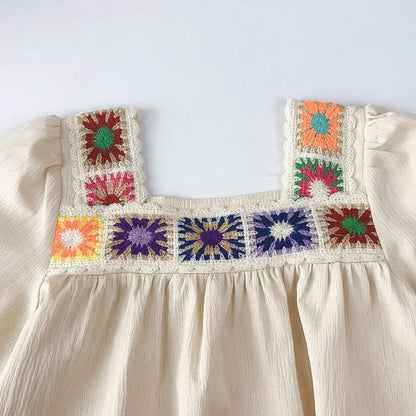 Flower Knitted Embroidered Lace Set