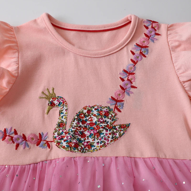 Swan 100% Cotton Summer Dress