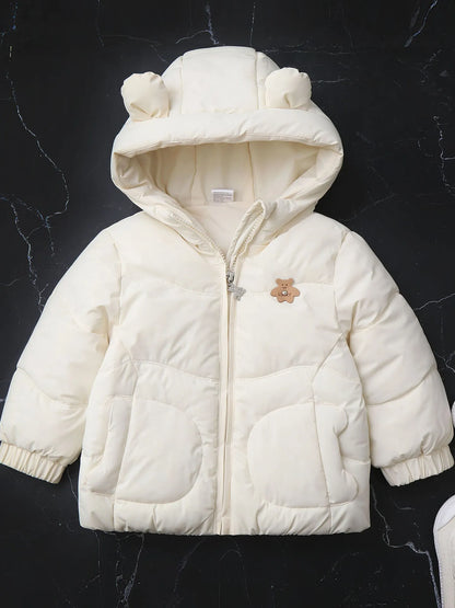 Parkas Thick Cotton Lining Hoodie Warm Jacket Windy Breaker
