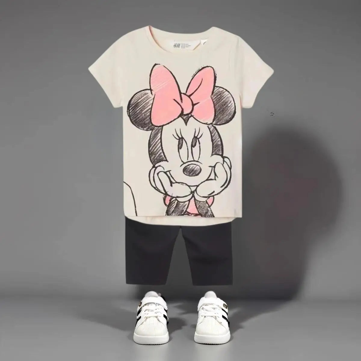 Minnie Mouse 100% Cotton T-Shirt and Shorts Set