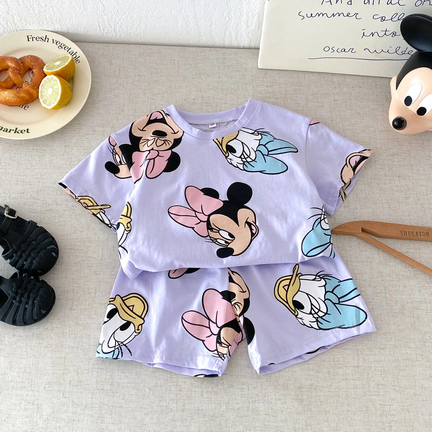 Disney 100% Cotton T-Shirt and Shorts Set