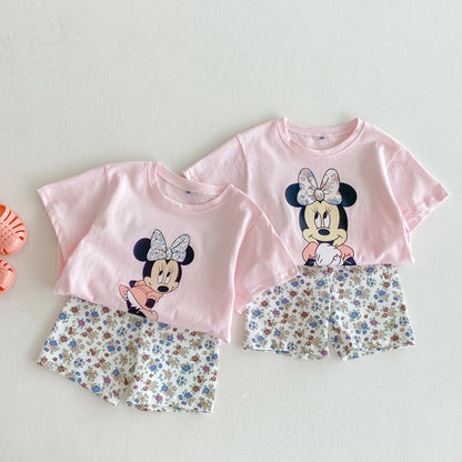 Disney 100% Cotton T-Shirt and Shorts Set