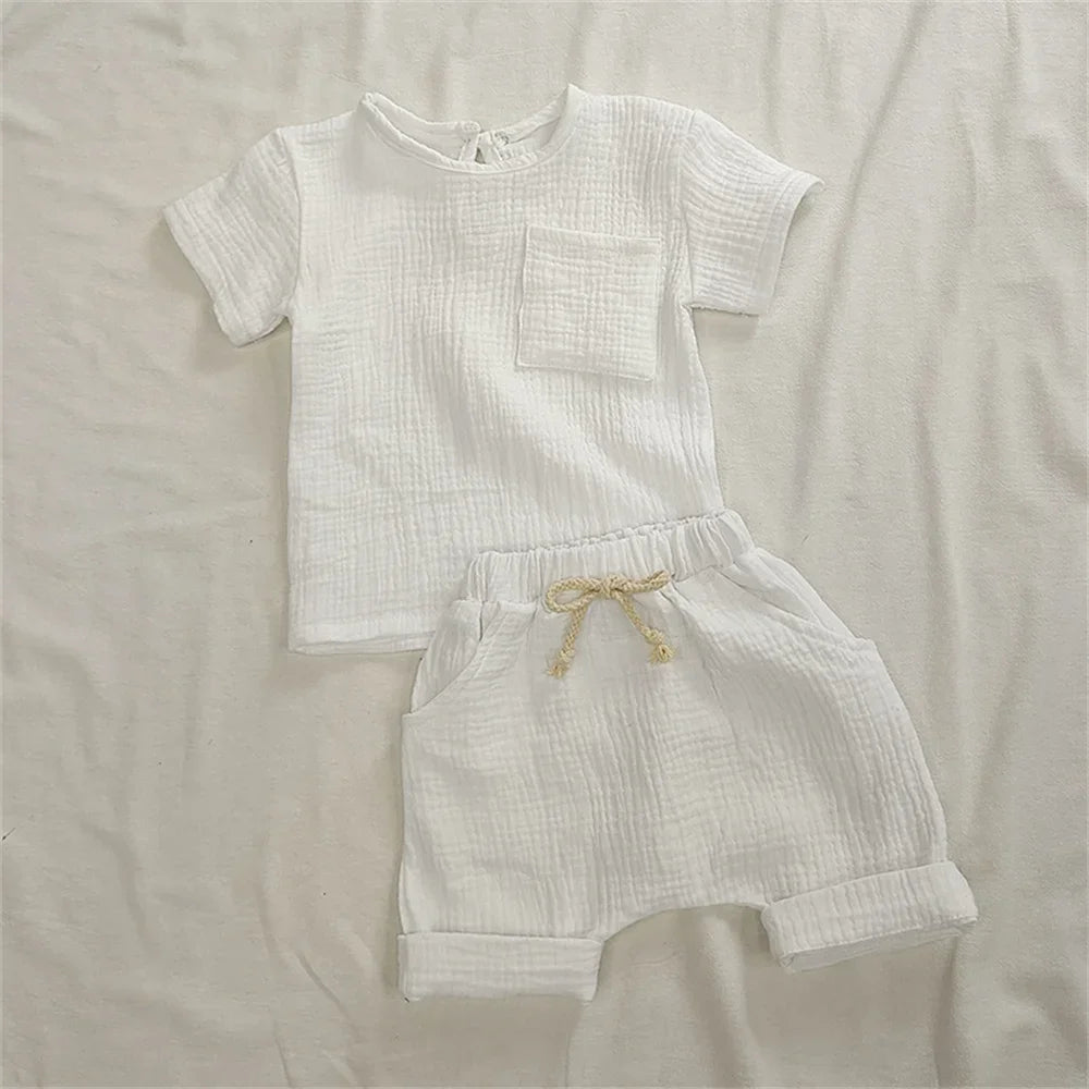 Cotton 2 Pieces Outfit Set T-Shirt & Shorts