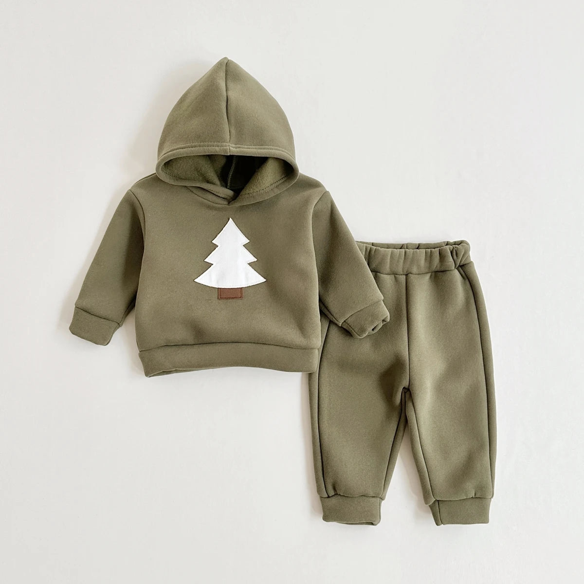 Christmas Warm Hooded Tracksuit Top & Pants Set
