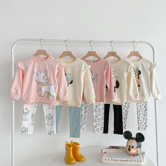 Disney Sweatshirt & Pants Set - 100% Cotton
