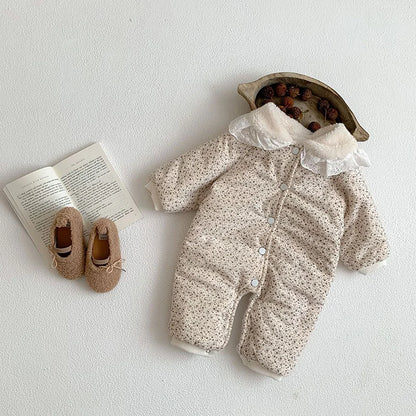 Soft Cotton With Cozy Fleece Lining Romper