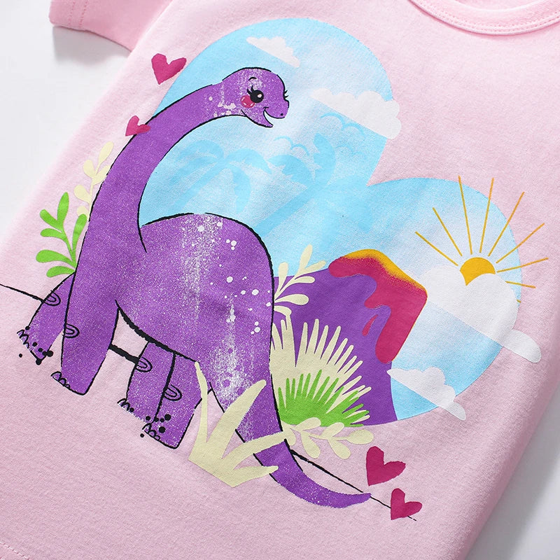 100% Cotton 3-Pack Cartoon T-Shirts