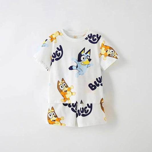 Soft Cotton Bluey T-Shirt & Shorts Set