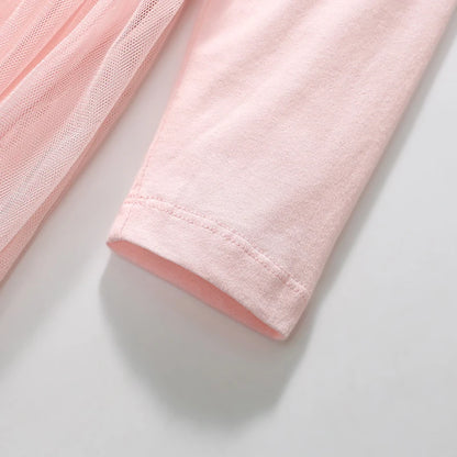 Cotton Girls Long Sleeve Ballet Dancer Dress