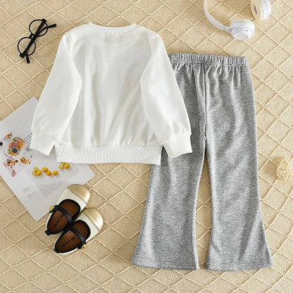 Long Sleeved Top with Pants Set