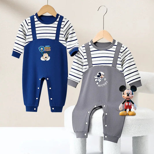 Baby Mickey Cotton Jumpsuit
