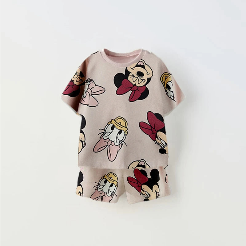 Cute & Trendy Cartoon Print Kids Set!