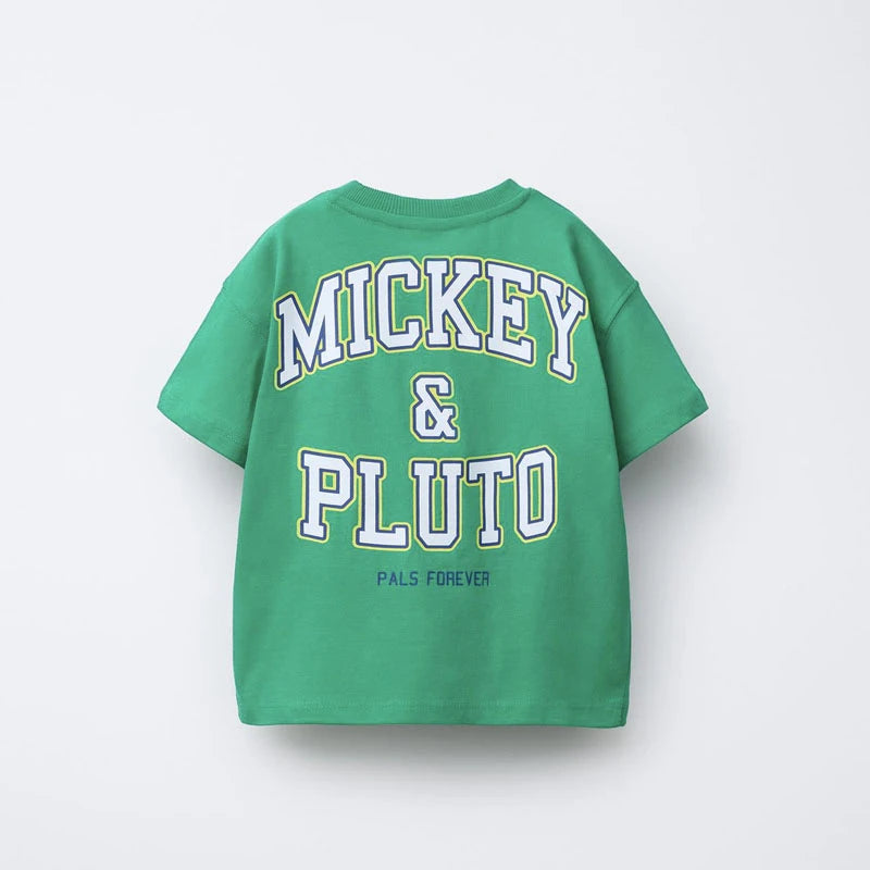 Mickey & Pluto Cotton T-Shirt
