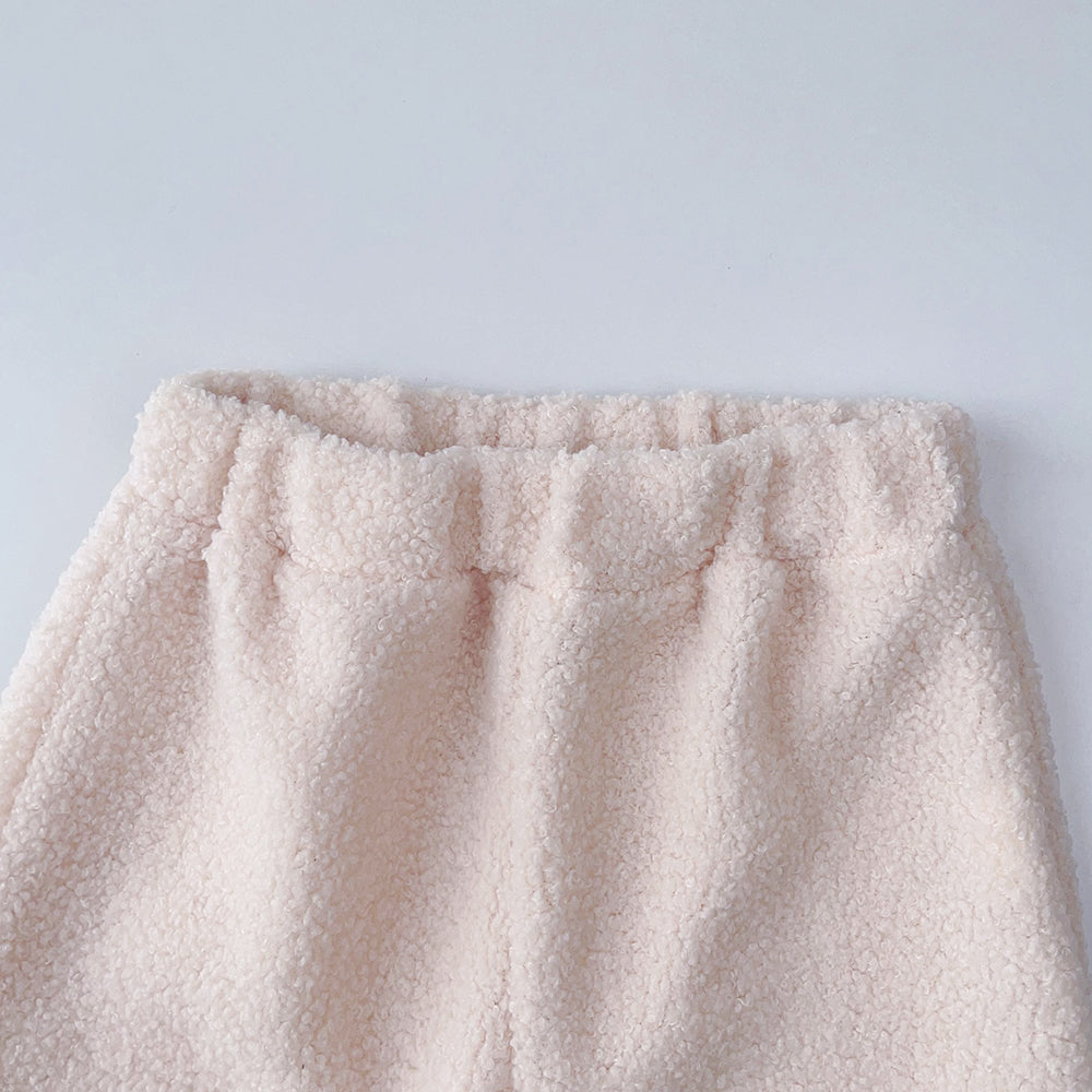 Thick Warm High Neck Top And Solid Color Pants Set