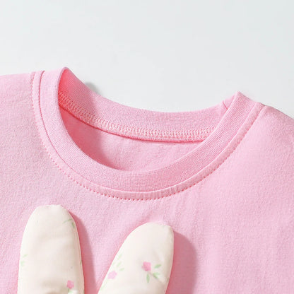Rabbit 100% Cotton T-Shirt & Shorts Set