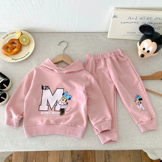 Pink Minnie Mouse Cotton Set