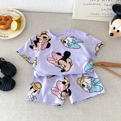 Disney 100% Cotton T-Shirt and Shorts Set