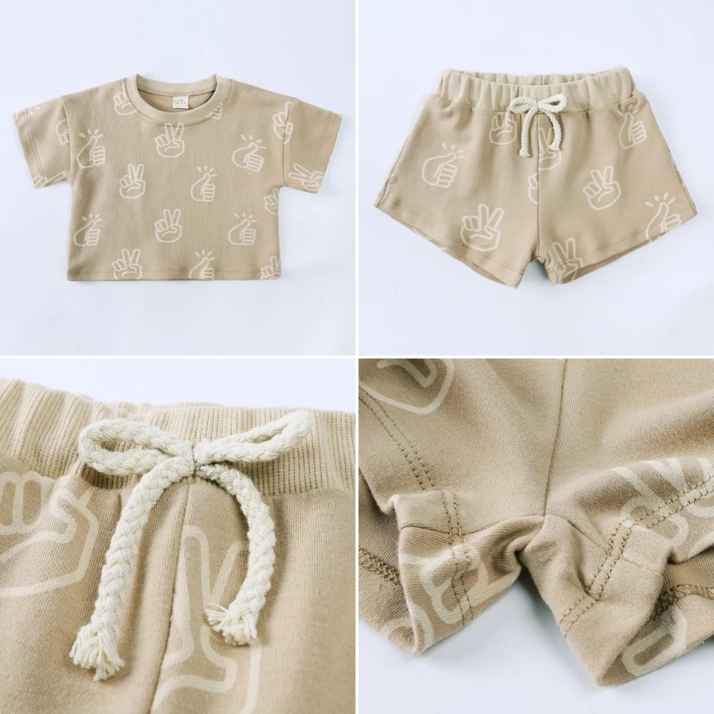 100% Cotton Casual Summer Set for Boys and Girls