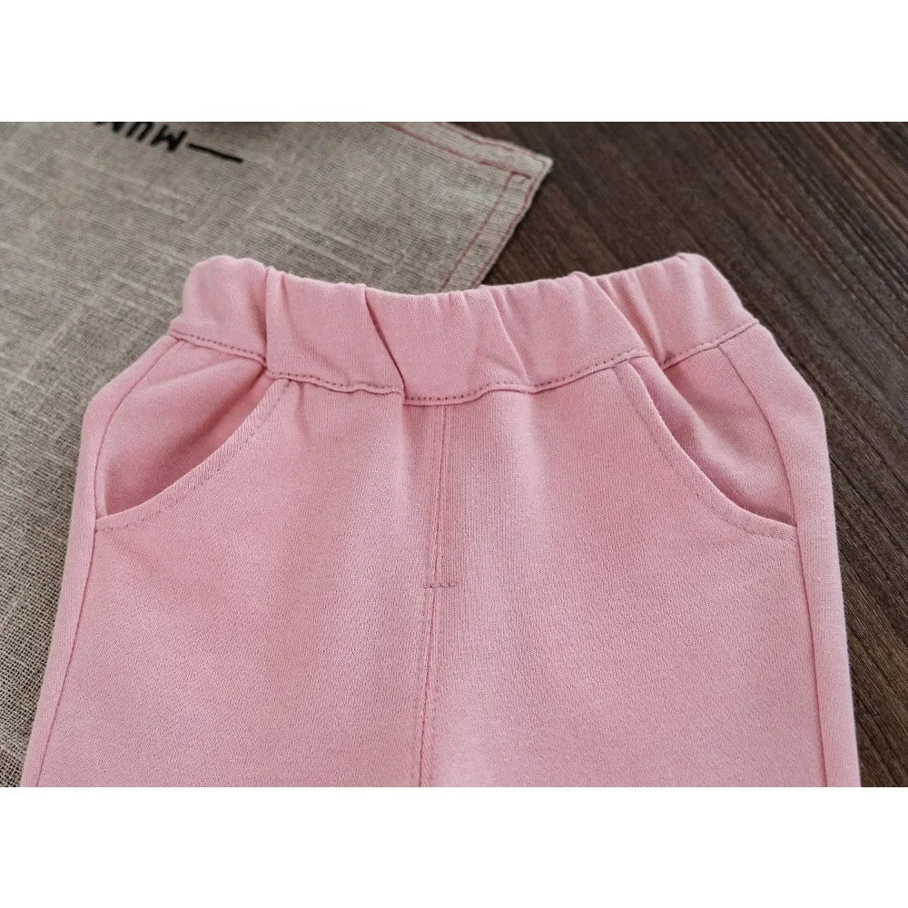 Happy Birthday To Me Top & Lace Flared Pants Two-piece Set