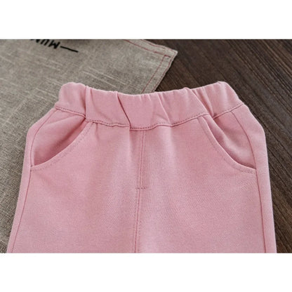 Happy Birthday To Me Top & Lace Flared Pants Two-piece Set