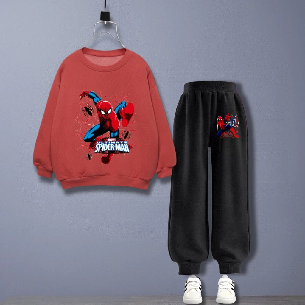 Spiderman Hooded Sweatshirt & Sweatpants Set
