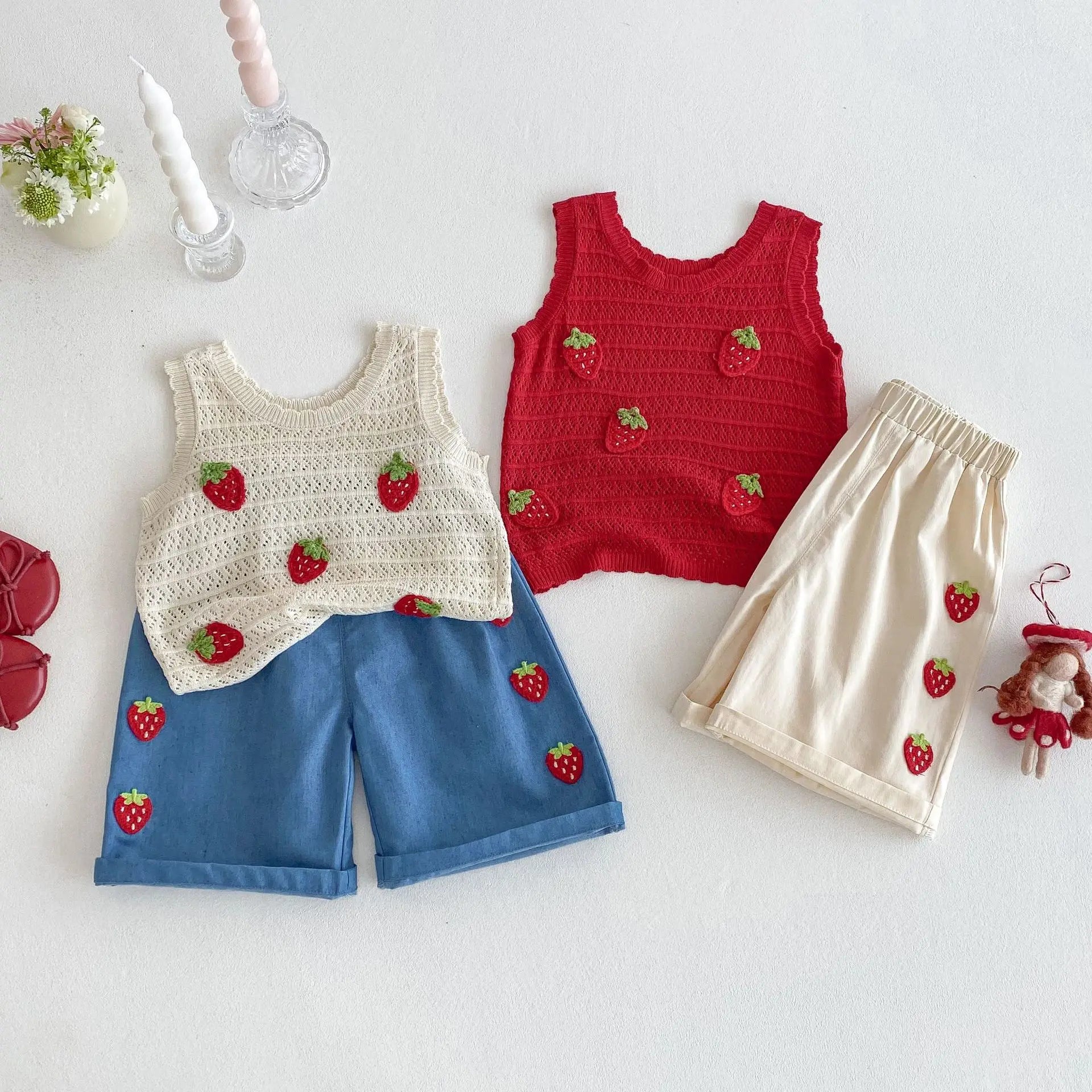 Charming Strawberry Embroidery Set