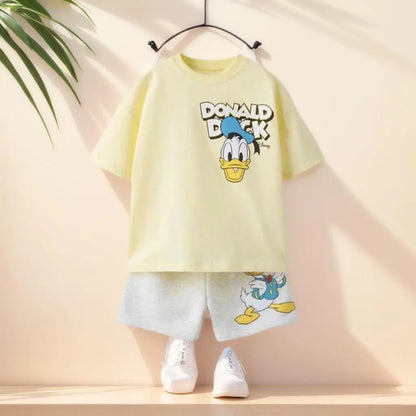 Pure Cotton T-Shirt and Shorts Set