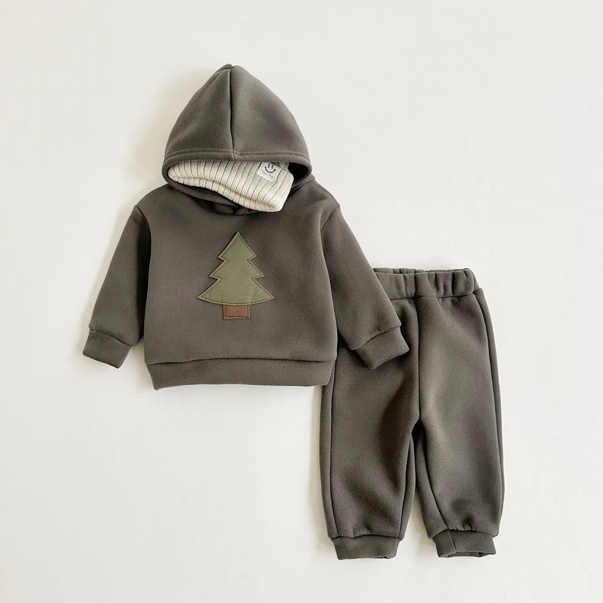 Christmas Warm Hooded Tracksuit Top & Pants Set