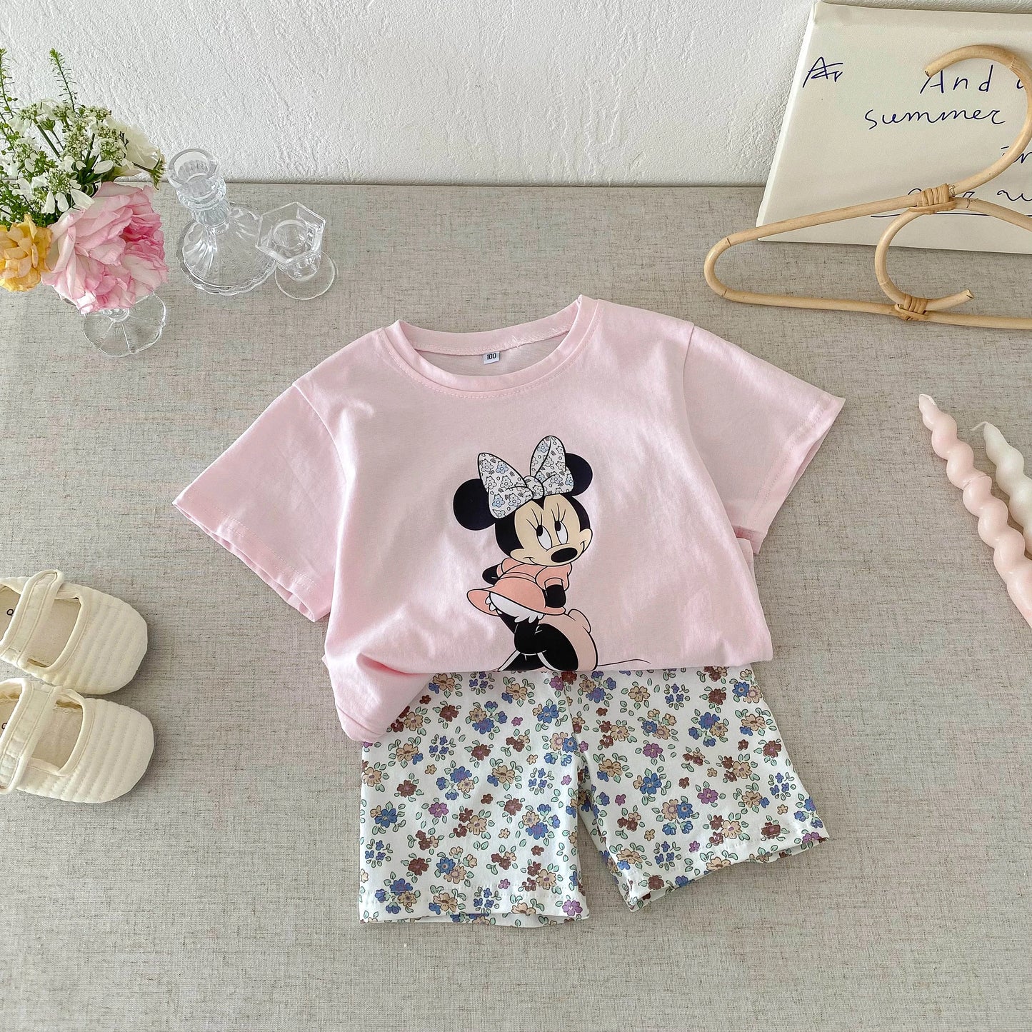 Disney 100% Cotton T-Shirt and Shorts Set
