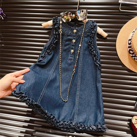 Sleeveless Denim Dress