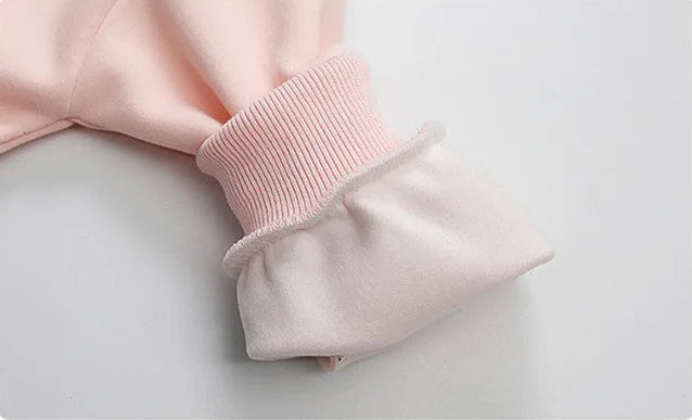 Elsa Princess Zippered Hooded Jacket & Bellbottom Pants