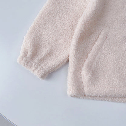 Thick Warm High Neck Top And Solid Color Pants Set