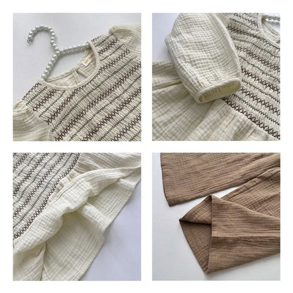 Striped Top And Pants Set Two-Piece Outfit