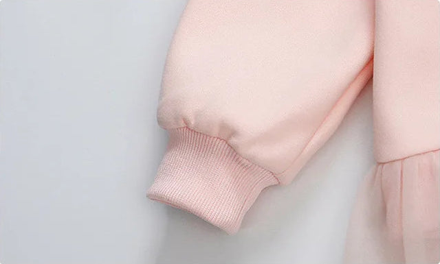 Elsa Princess Zippered Hooded Jacket & Bellbottom Pants