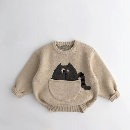 Knitted Cartoon Sweater