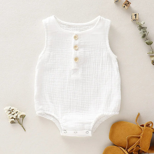 Baby Muslin Romper 100% Cotton