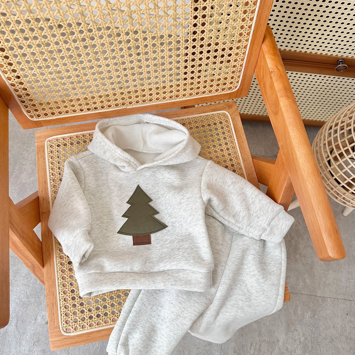 Christmas Warm Hooded Tracksuit Top & Pants Set