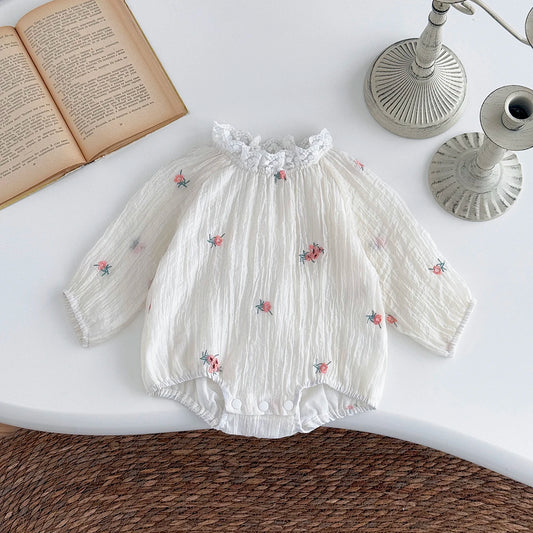 Bubble Romper Long Sleeve Soft Jumpsuit