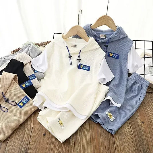 Summer Hoodies T-Shirts & Shorts Set