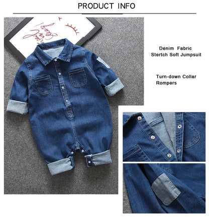 Denim Romper – Soft & Stylish Jumpsuit