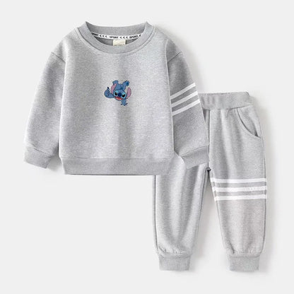 Stitch Sweatshirt and Pants Cotton Set