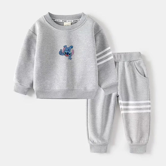 Stitch Sweatshirt and Pants Cotton Set