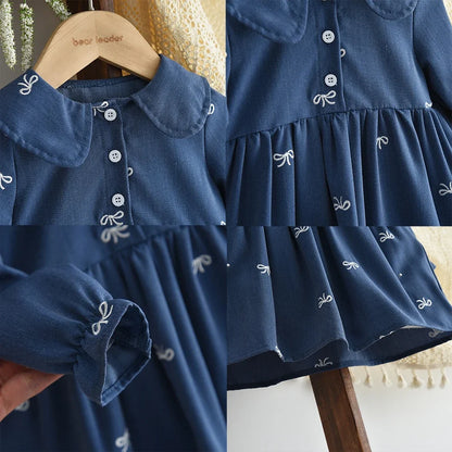 Doll Collar Floral Sweet and Cute Dress