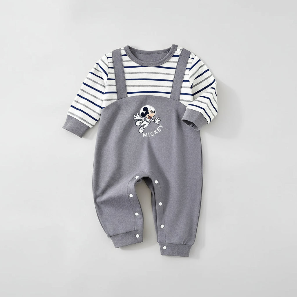 Baby Mickey Cotton Jumpsuit