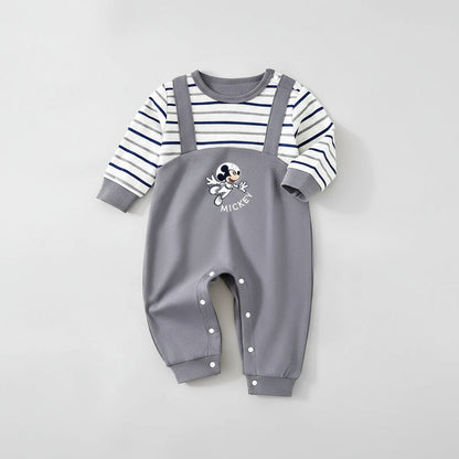 Baby Mickey Cotton Jumpsuit