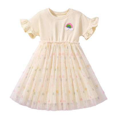 Rainbow 100% Cotton Summer Dress