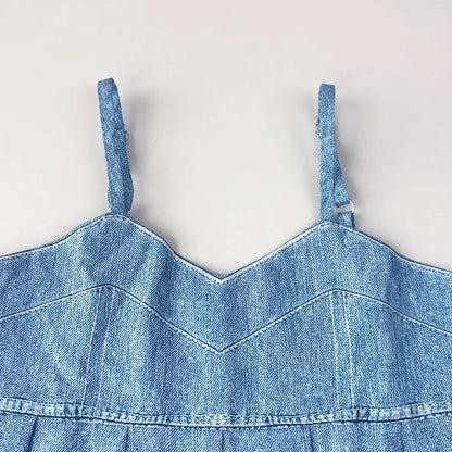 Denim Top & Matching Pants Set