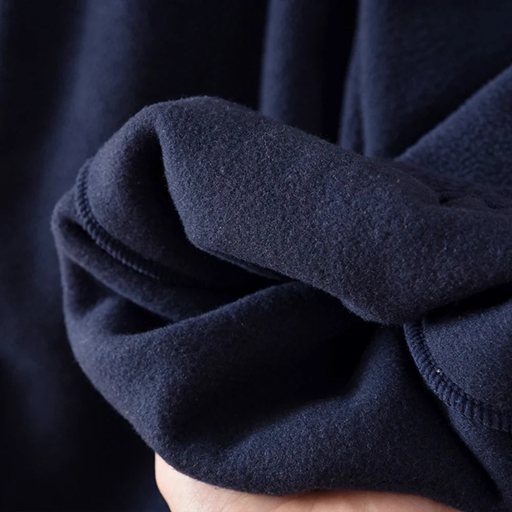 Winter Fleece A-line Collar Jacket & Pants Set